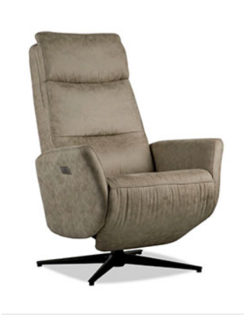 Relaxfauteuil met accu in 3 kleuren leverbaar